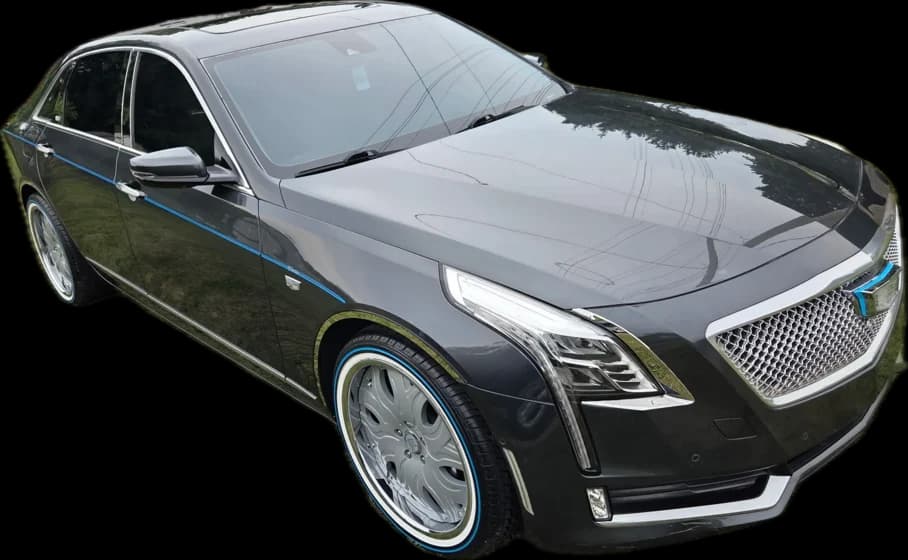 Black Cadillac CT6 ceramic coated by No Bull