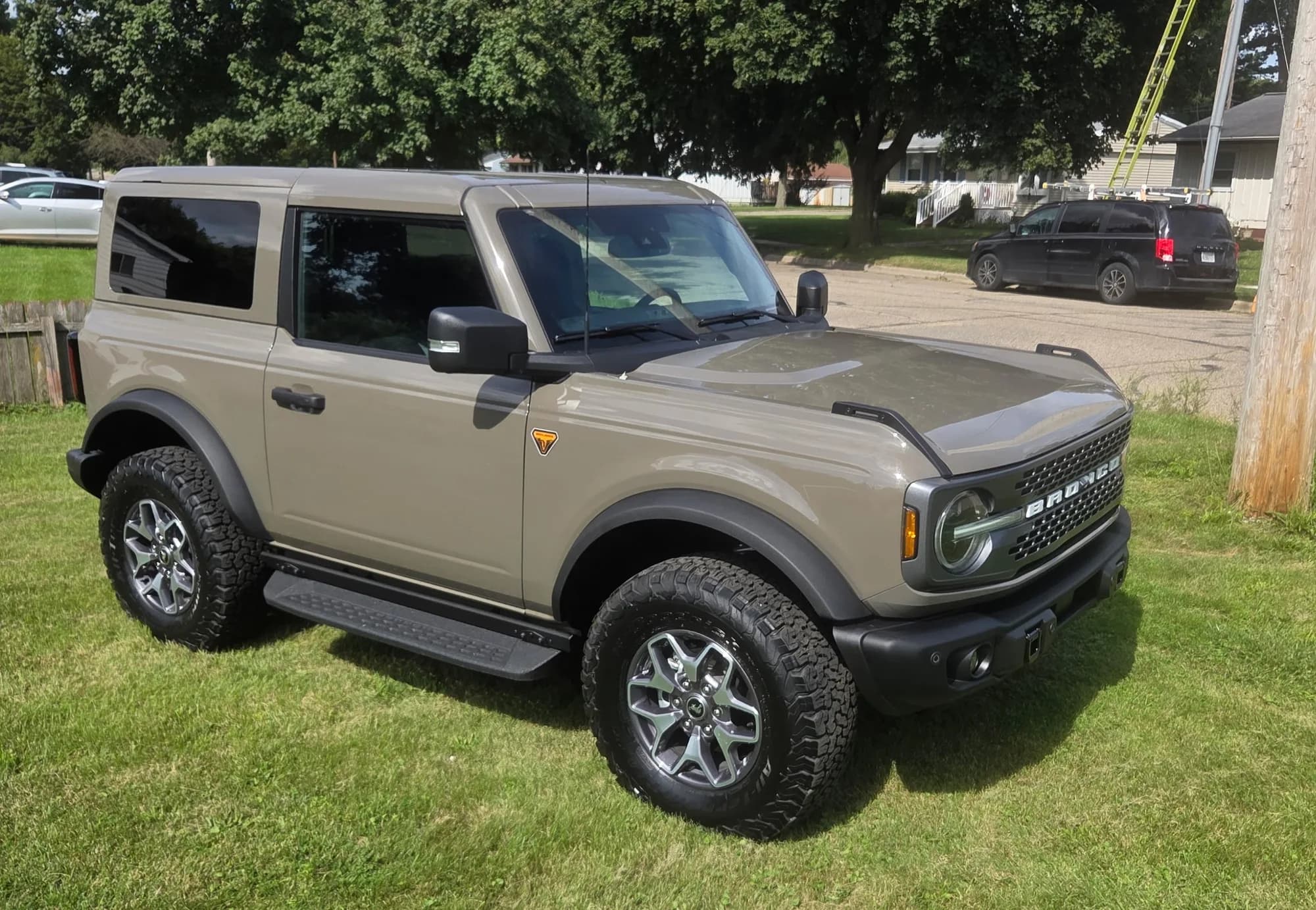 Ford Bronco coated and detailed, parked on a lawn